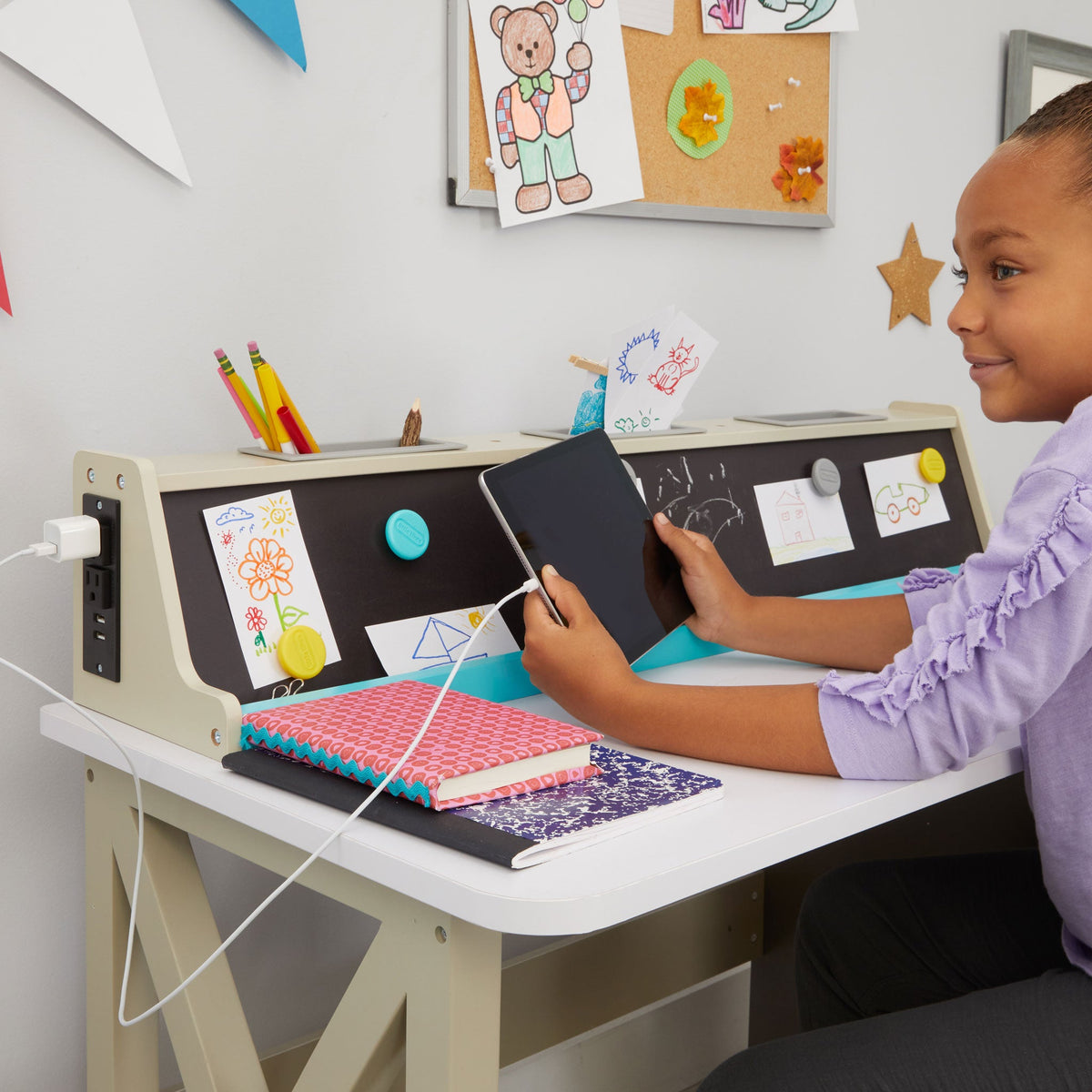 2-in-1 Chalkboard Desk - Image 5